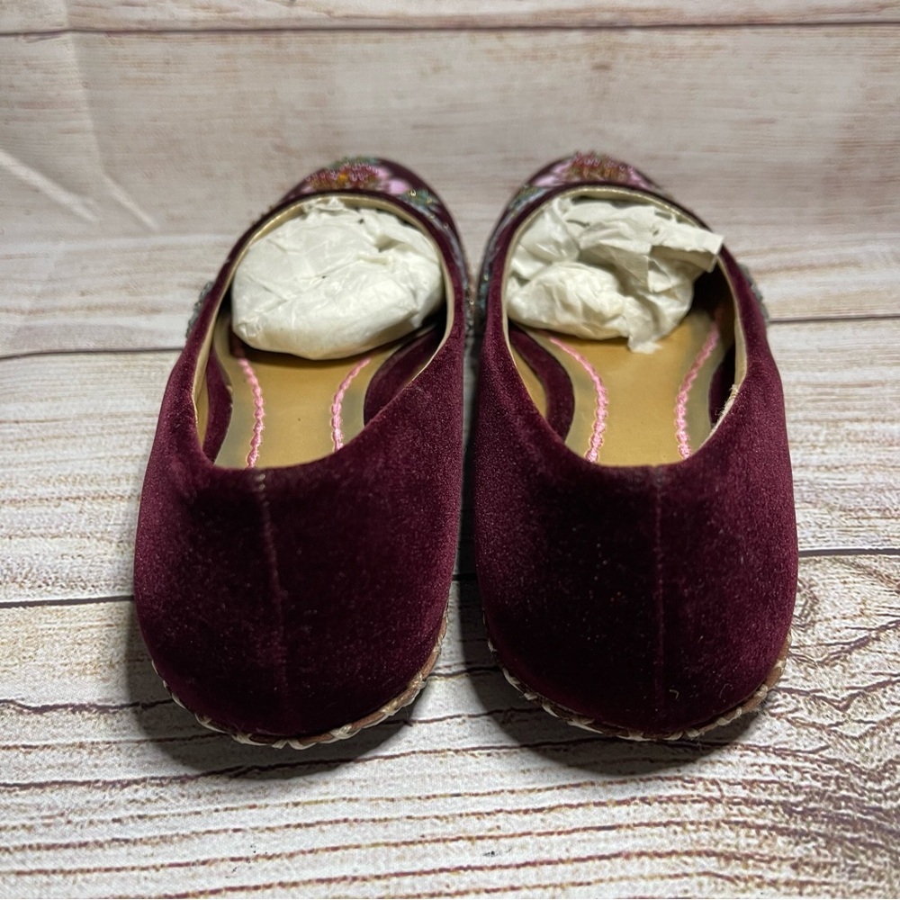 J Jill Ballet Flats Womens Shoes Ballet Flats Embellished Rhinestones 7 Floral - Picture 7 of 9